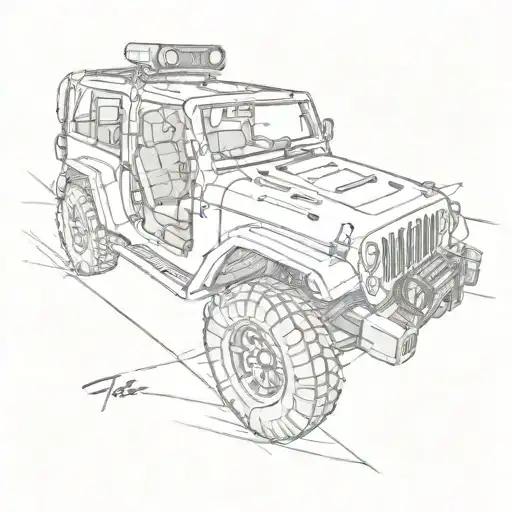 JEEPS tattoo design idea