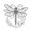 dragonfly tattoo design idea