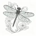 dragonfly tattoo design idea