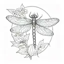 dragonfly tattoo design idea