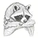 racoons tattoo design idea