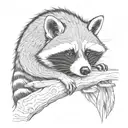 racoons tattoo design idea
