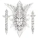 totem poles hawaii inspired tattoo design idea