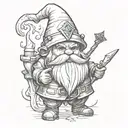 gnome tattoo design idea