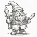gnome tattoo design idea