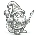gnome tattoo design idea