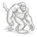 bigfoot if you were an expert tattoo design idea