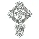 celtic cross tattoo design idea