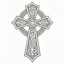 celtic cross tattoo design idea