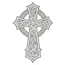 celtic cross tattoo design idea