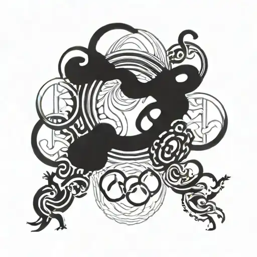 olympic games rings tattoo design idea