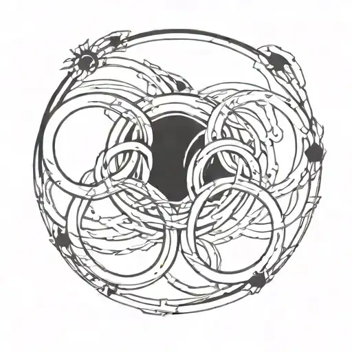 olympic games rings tattoo design idea
