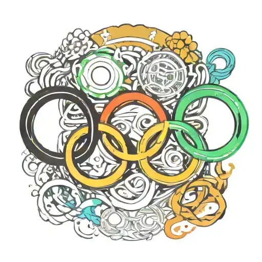 olympic games rings tattoo design idea