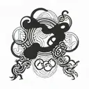 olympic games rings tattoo design idea