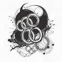 olympic games rings tattoo design idea