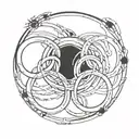 olympic games rings tattoo design idea