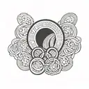 olympic games rings tattoo design idea