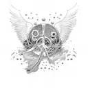 peace&love 2024.1.18 1995.2.14 i love you 3000 tattoo design idea