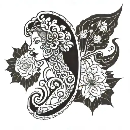 sleeve gap filler tattoo design idea