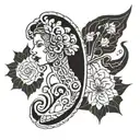 sleeve gap filler tattoo design idea