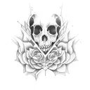 broken heart tattoo design idea