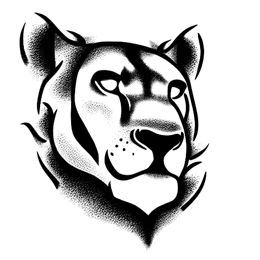 simba con nombre de Leo tattoo design idea