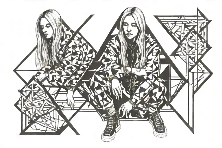 billie eilish six feet tattoo design idea