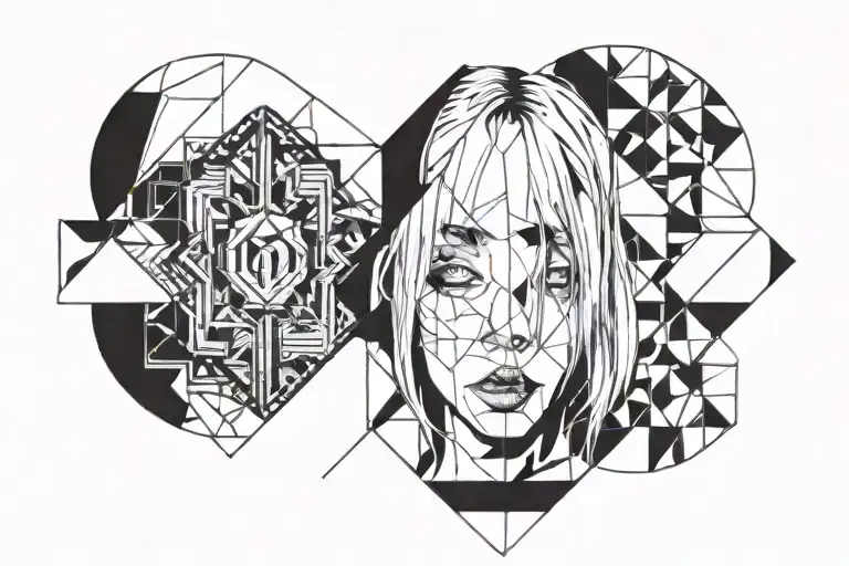 billie eilish tattoo design idea