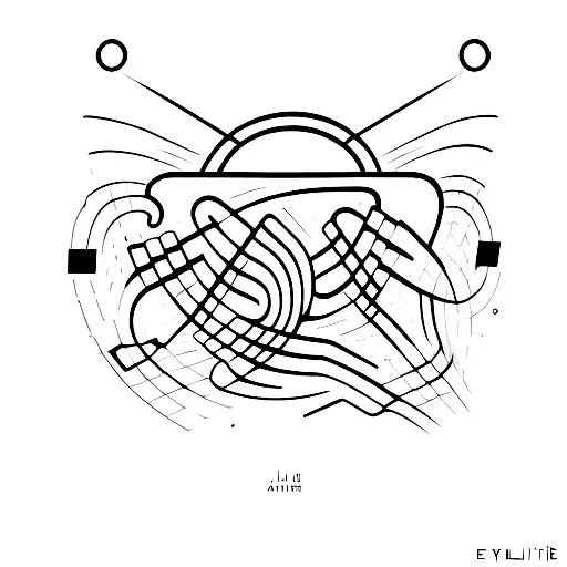  joie musique électronique aum tattoo design idea
