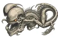 xenomorph 4/8/86 tattoo design idea