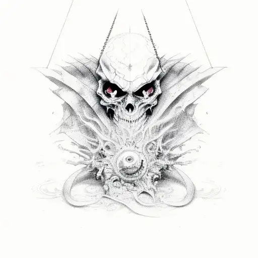 demonic themis  tattoo design idea
