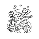 toadstools tattoo design idea