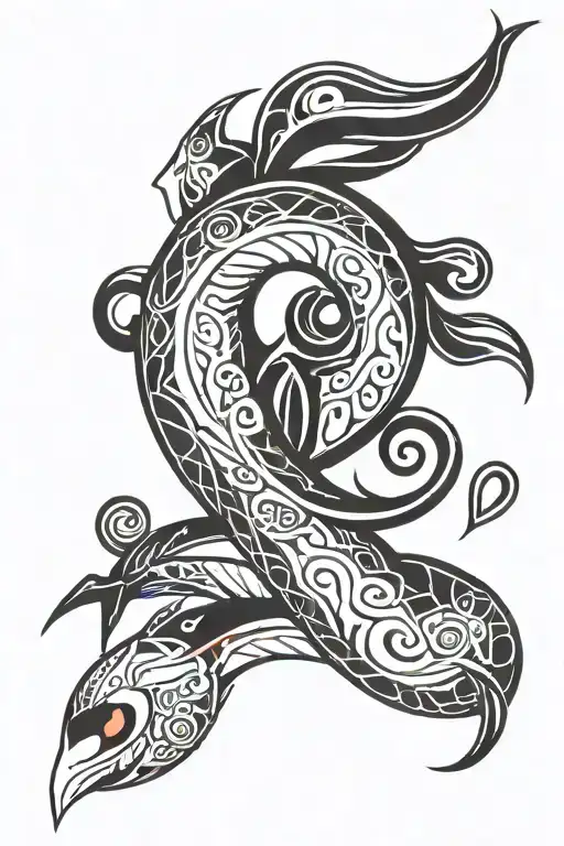 Pokemon Milotic , maori design tattoo design idea