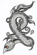 Pokemon Milotic , maori design tattoo design idea