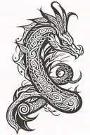 Pokemon Milotic , maori design tattoo design idea