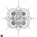 Life, math, physic tattoo design idea