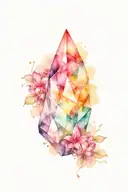 magic stone tattoo design idea