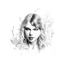 taylor swift reputation tattoo design idea