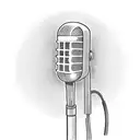 Hannah Montana singing on a microphone tattoo design idea