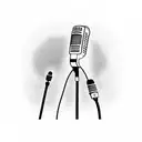 Hannah Montana singing on a microphone tattoo design idea