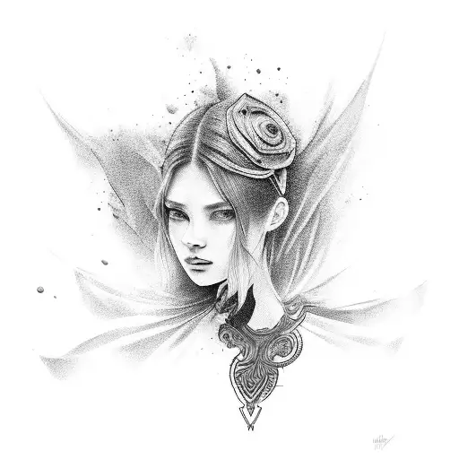 teh name "ELLA" tattoo design idea