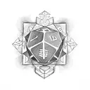 Dice tattoo design idea