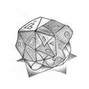 Dice tattoo design idea