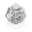 Dice tattoo design idea