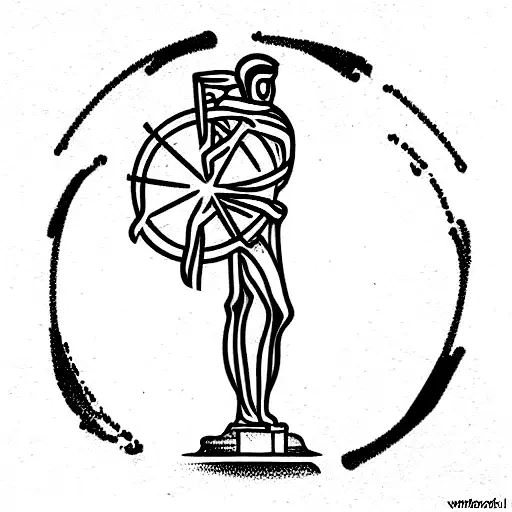 stoic virtues tattoo design idea