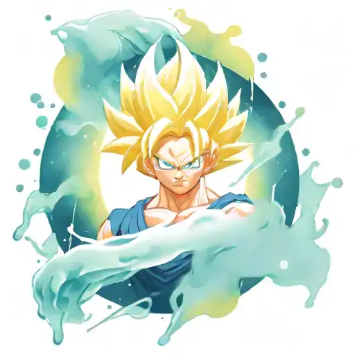 dragon ball super saiyan tattoo design idea
