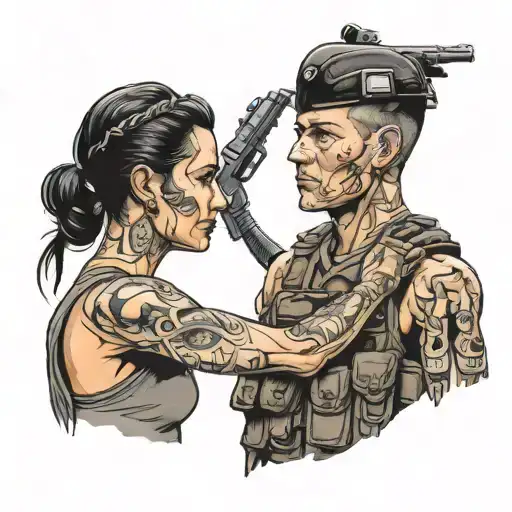 Iraq war tattoo design idea
