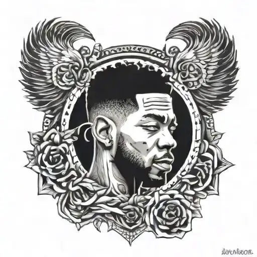 kid cudi original tatoo tattoo design idea