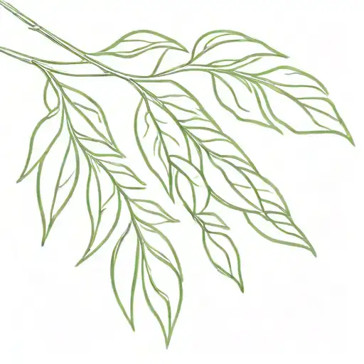 Curry Leaf tattoo design idea