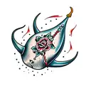 stingray  tattoo design idea